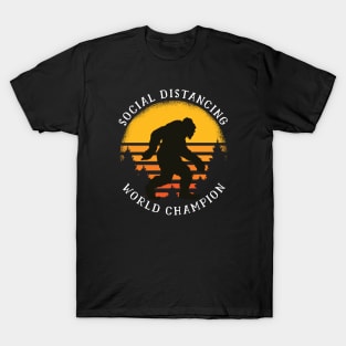 Social Distancing Bigfoot T-Shirt